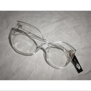 Clear rimmed large classes (clear lens)